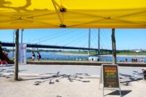 Stand 1. Mai an der Rheinuferpromenade