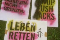 Impressionen vom Infostand beim Rock gegen Rechts-Festival am 19.08.2023