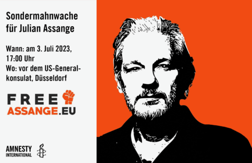 Aufruf Sondermahnwache für Julian Assange