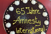 65. Geburtstag von Amnesty International an der HHU - Kuchen