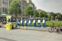 Mahnwache gegen Menschenrechtsverletzungen in Xinjiang, China